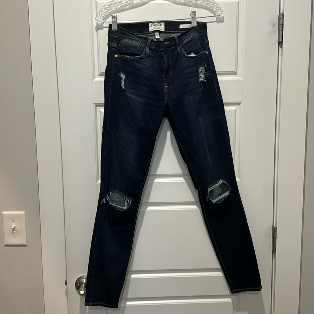 Frame dark denim jeans